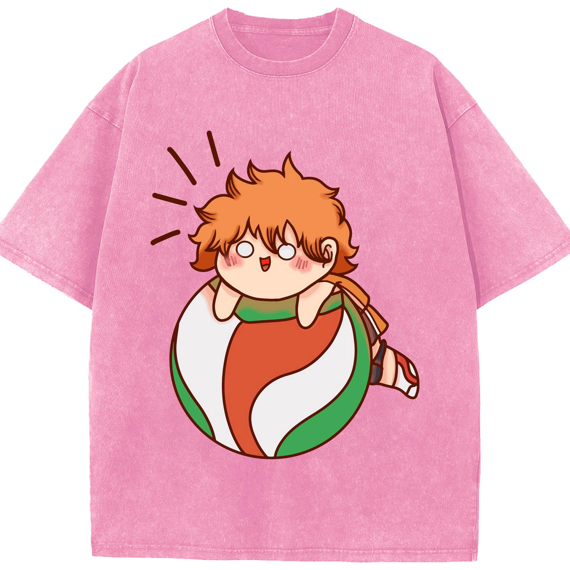 （画像用） ハイキュー!! Haikyu!! 綿100% ヴィンテージ風 半袖Tシャツ（フロントプリント）